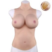 Back Open Collar Full Vest Breast Form With Navel-0