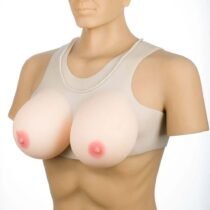 Back Open Elastic Cotton Silicone Breast Forms Vest-1061