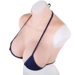 Back Open Short Vest Breast Form-0