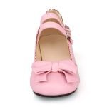 1.5 Inch Sweet Lolita Bow Strap Buckle Pump-0