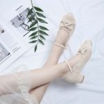 1.8 Inch Cute Butterfly-knot Lace Ruffles Pump-0