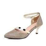 2 Inch Pointed Toe Lace Strap OL Pump-0