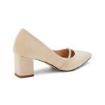 2 Inch Square Chunky Faux Suede Pump-0