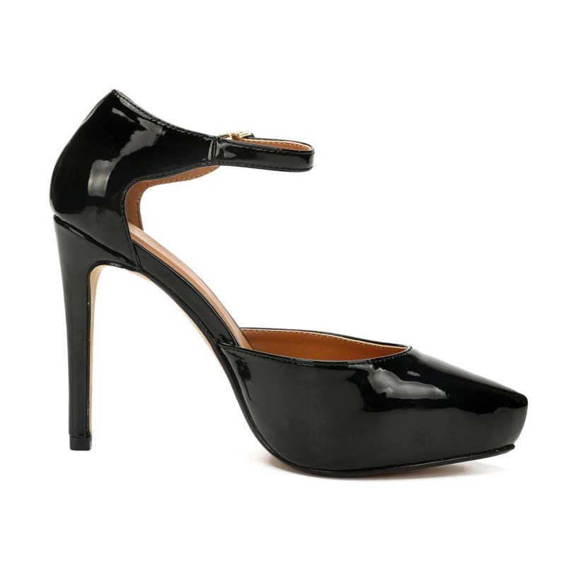 4 Inch Sexy Ankle Straps Office Pump