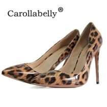 4.7 Inch Leopard Gradual Pointed Toe Pump-2614