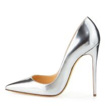 4.7 Inch Patent Leather Shiny Pointed Pump-0