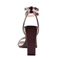 4 Inch Double Ankle Strap Square Head Sandal-2239