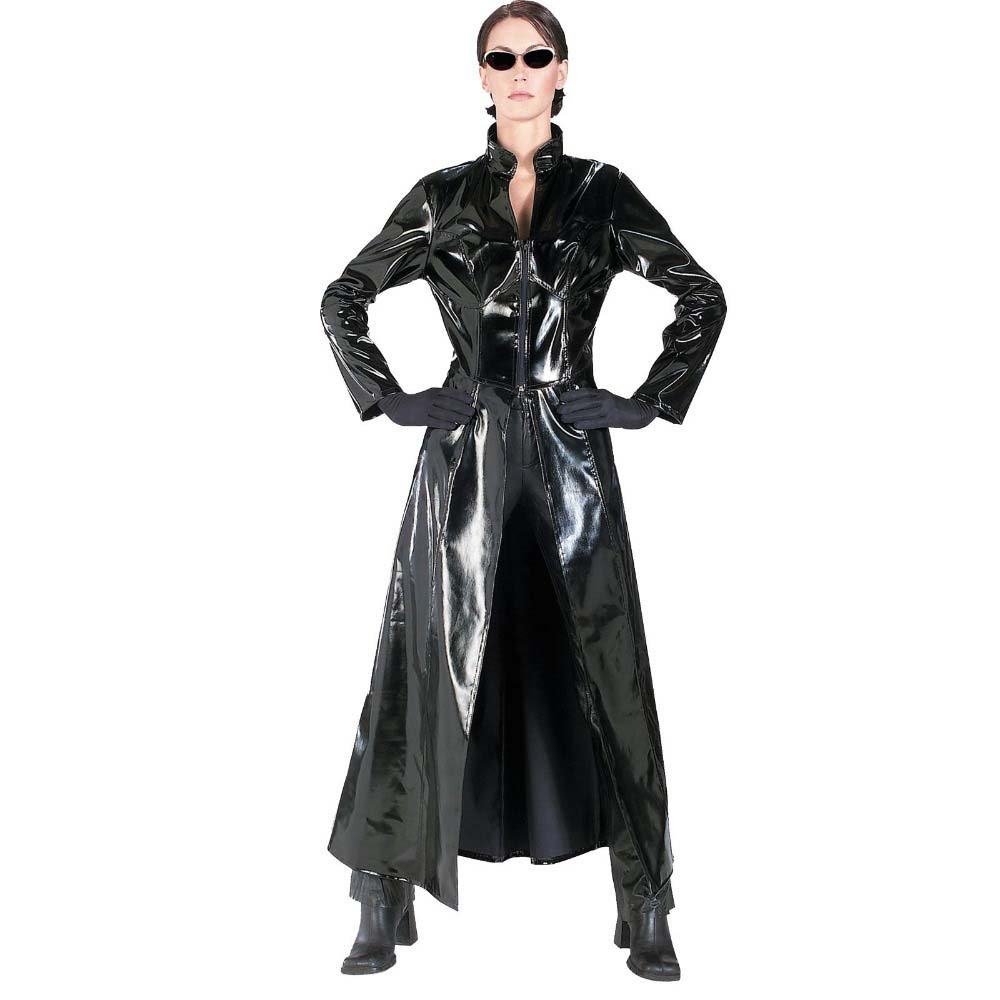 Vinyl PVC Faux Leather Gothic PU Coat