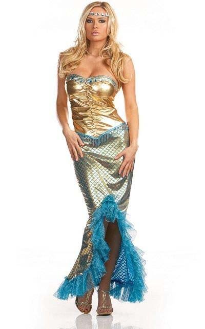 Lace Shiny Fishtail Mermaid Halloween Uniform