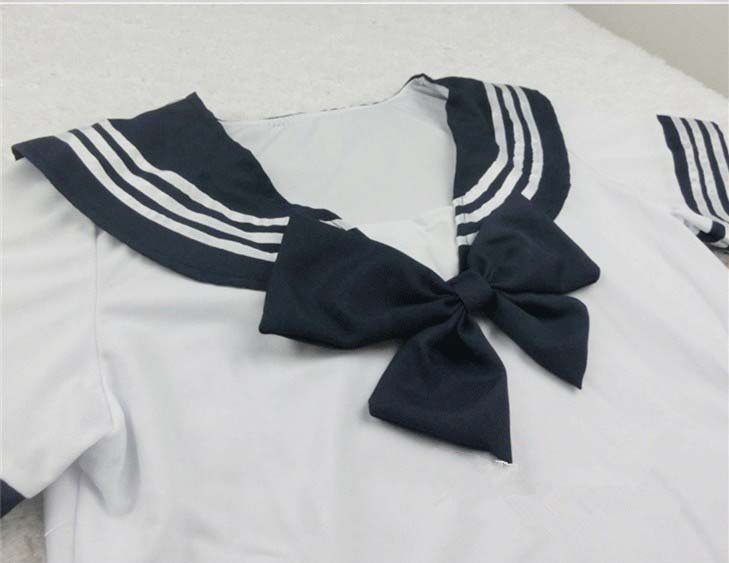 Japanese School For Girls Sailor Tops+Tie+Skirt