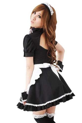 French Maid Costume Sweet Gothics Anime Lolita Dress