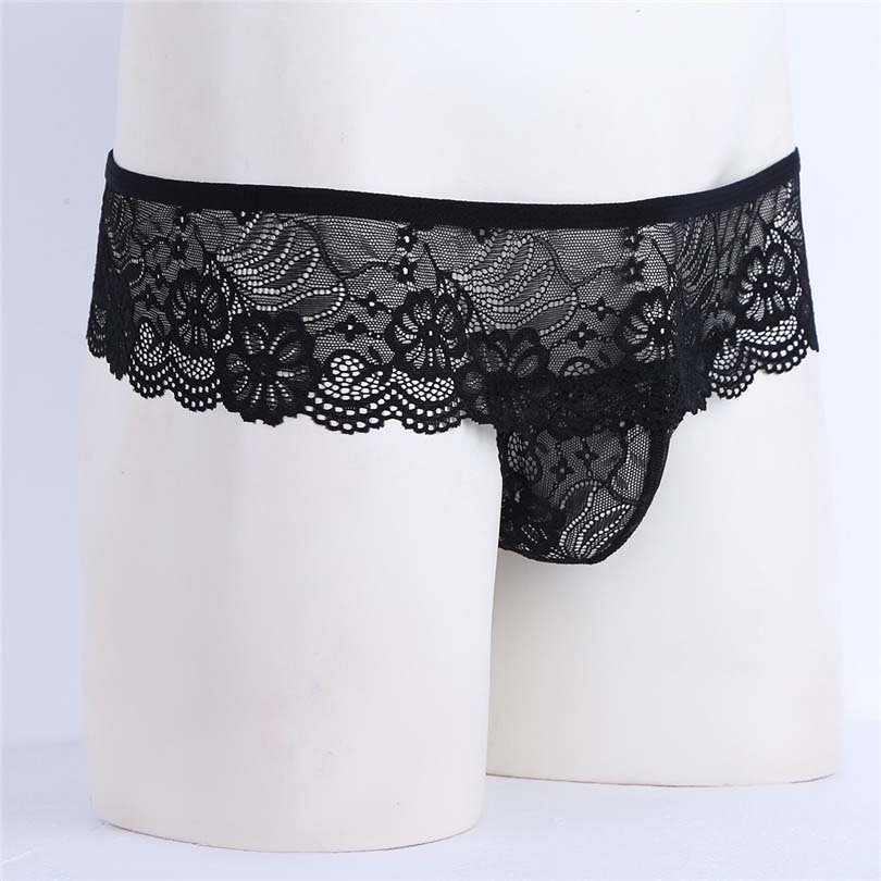 Jockstrap Sissy Low-Rise Open Pouch Erotic Panties