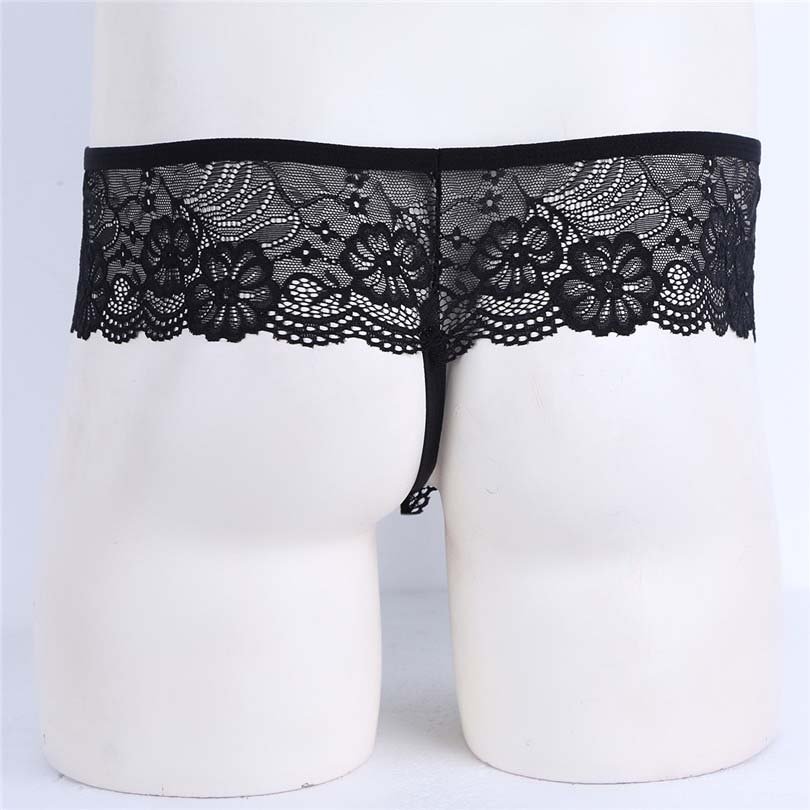 Jockstrap Sissy Low-Rise Open Pouch Erotic Panties