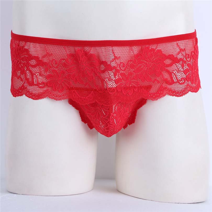 Jockstrap Sissy Low-Rise Open Pouch Erotic Panties