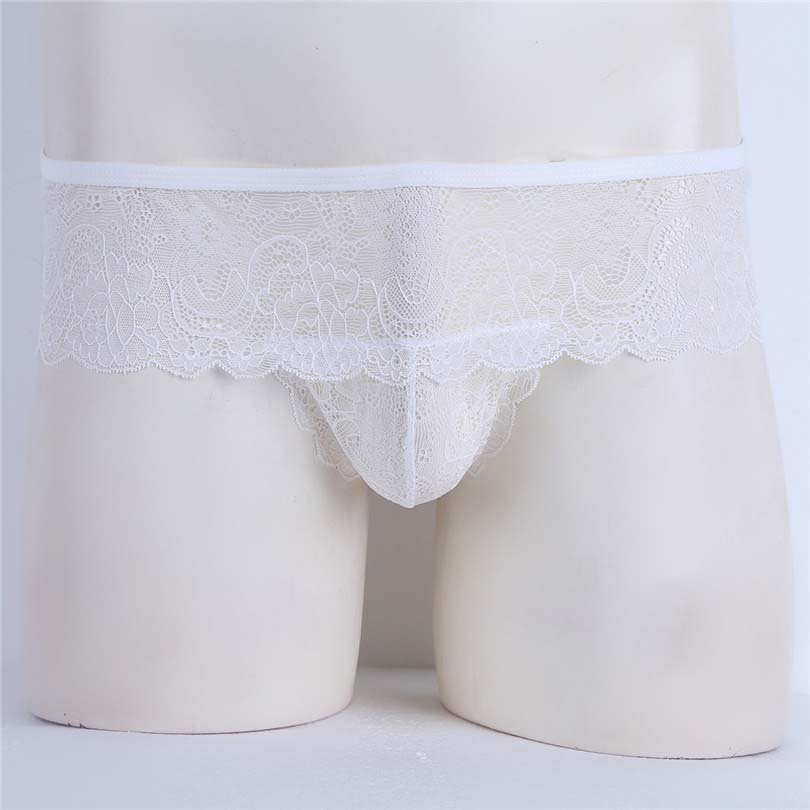 Jockstrap Sissy Low-Rise Open Pouch Erotic Panties