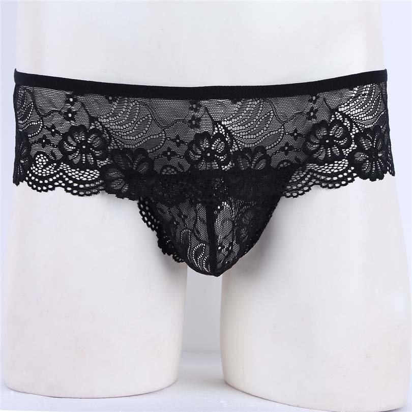 Jockstrap Sissy Low-Rise Open Pouch Erotic Panties