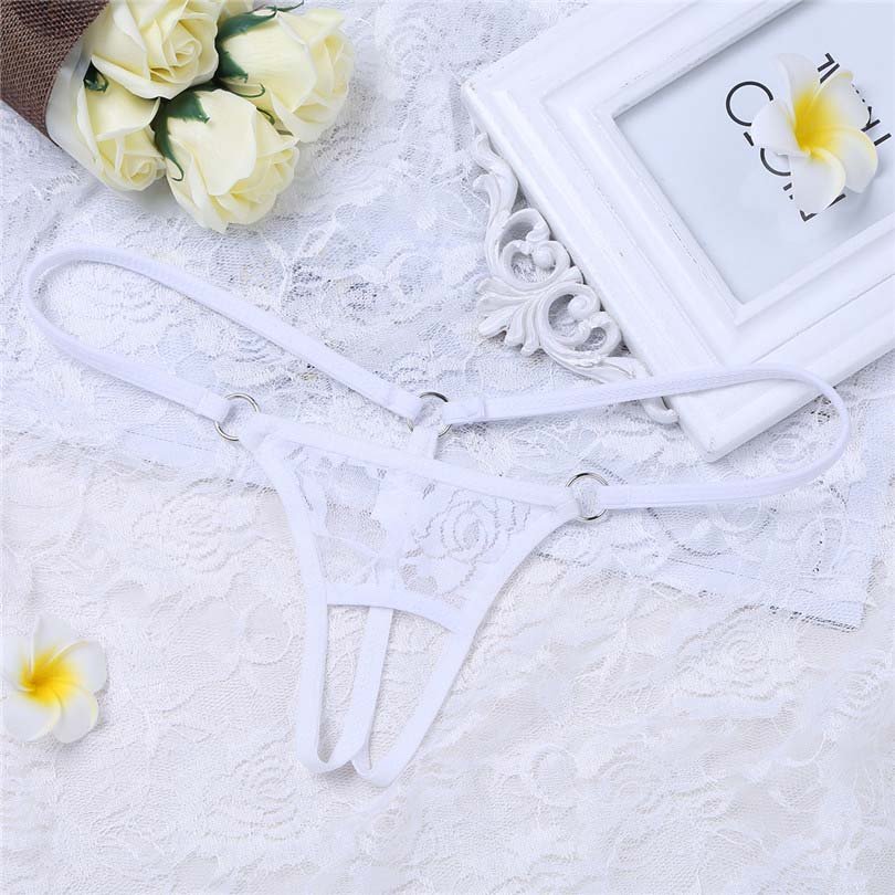 Erotic Lace  Open Crotch Panties Thong G-string Underwear