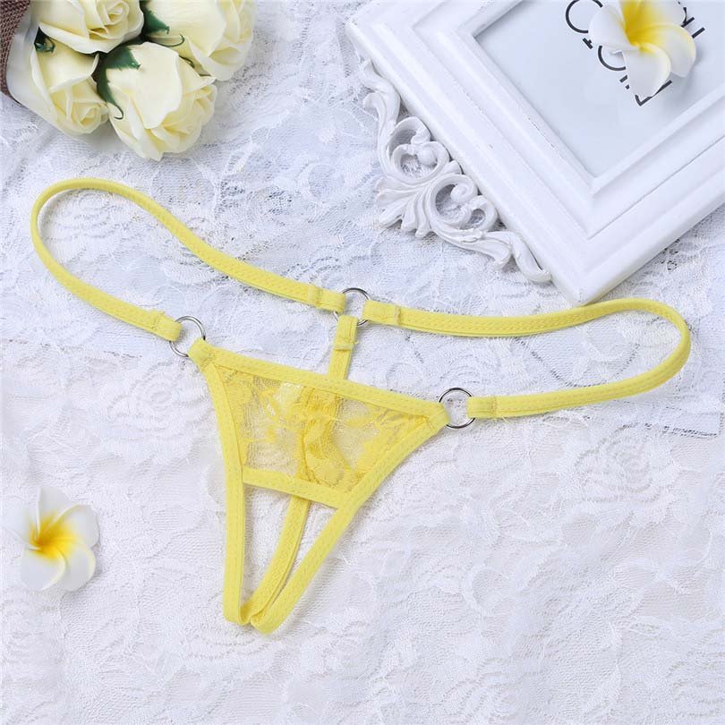 Erotic Lace  Open Crotch Panties Thong G-string Underwear