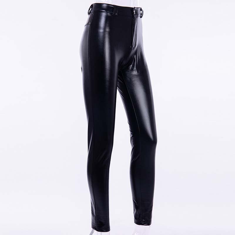 Punk Bodycon Faux Pu Leather Push Up Pant