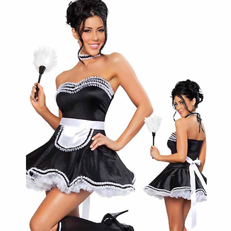 Nite French Maid Servant Off Shoulder A-line Dress