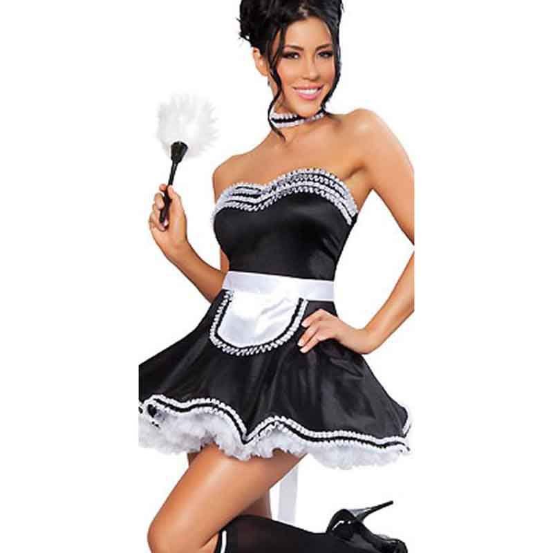 Nite French Maid Servant Off Shoulder A-line Dress