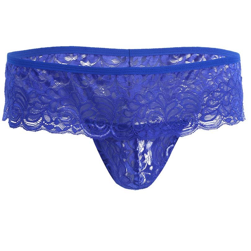 Lace Jockstrap Pouch Open Crotch Panties