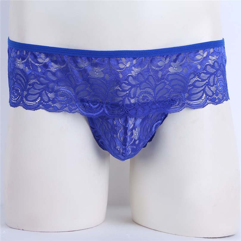 Lace Jockstrap Pouch Open Crotch Panties