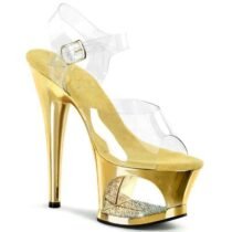 6.5 Inch Hollow Diamond Catwalk Pu Show Sandal-0