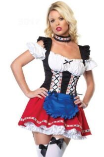 Carnival Maid Fancy Dress Frisky Alice Or German Beer Girl Costume-0