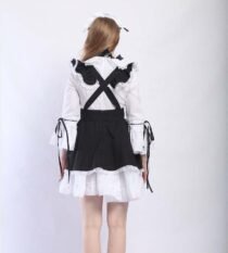 Cute Maid Princess Lace Lolita Unisex Gothic Mini Dress-2931