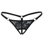 Erotic Lace  Open Crotch Panties Thong G-string Underwear-0