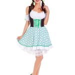 German Oktoberfest Beer Bavarian Traditional Girl Maid Dress-0