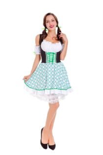 German Oktoberfest Beer Bavarian Traditional Girl Maid Dress-0