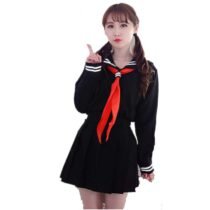 Hell Girl Enma Ai Anime Cosplay Girls Uniform Set-3465