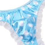 High Cut Lace Polka Dots Jockstraps Bulge Sissy Pouch Panties-0