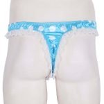 High Cut Lace Polka Dots Jockstraps Bulge Sissy Pouch Panties-0