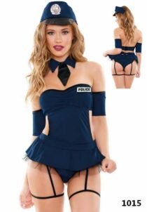 Police Halloween Costume For Adults Fancy Cosplay Dress-0