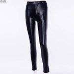 Punk Bodycon Faux Pu Leather Push Up Pant-0