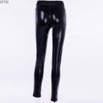 Punk Bodycon Faux Pu Leather Push Up Pant-0