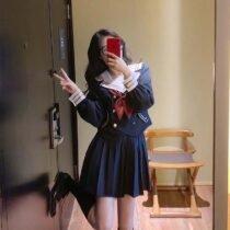 Sweet Anime Hell Girl Devil Love Student Uniform-4285