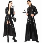 Vinyl PVC Faux Leather Gothic PU Coat-0