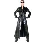 Vinyl PVC Faux Leather Gothic PU Coat-0