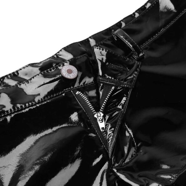 Wet Look Patent Leather Shorts Party Dance Erotic Pants-6492