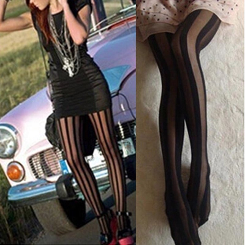 Crossdresser Restore Thin Strap Collant Femme Medias Pantyhose