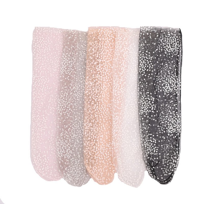 Crossdresser Dot Long Transparent Thin Tulle Socks