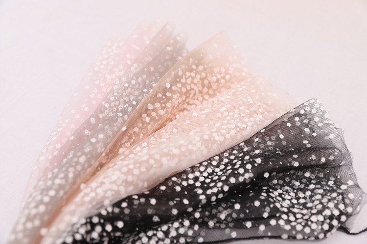 Crossdresser Dot Long Transparent Thin Tulle Socks