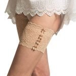 1 Pair Bow Thigh Band Anti-chafing Silicone Leg Warmers-0