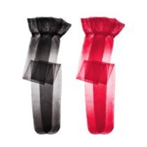 2 Pairs Thin Solid Breathable Transparent Beauty Legs Stockings-8008