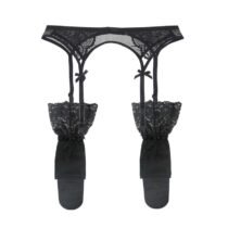 2 Pcs Fashion Lace Underwear Garter Belt Stockings-8054