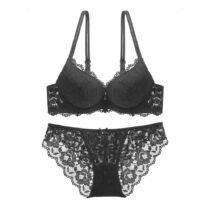 2 Set Lace Lace Flora Push Up Temptation Gather Underwire Bra and Panty-8183